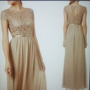 VINTAGE FLORAL LACE MAXI DRESS